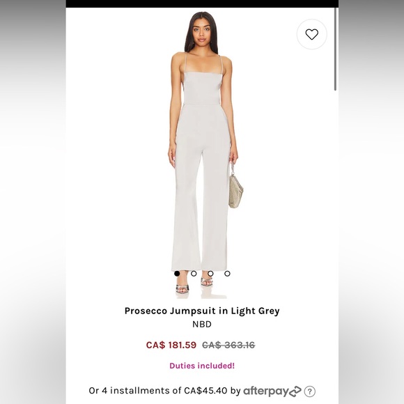 Revolve NBD Prosecco Jumpsuit in Burgundy - Picture 2 of 4